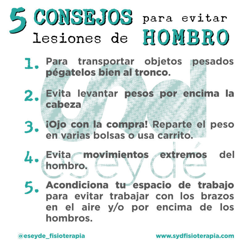 Cómo evitar lesiones en hombros