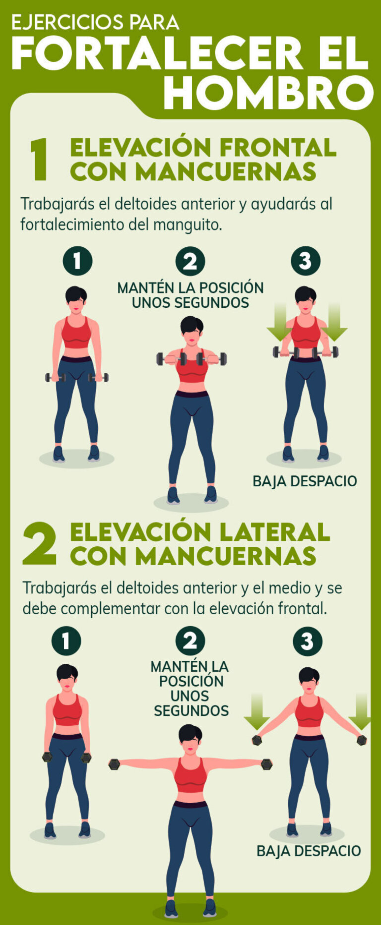 Cómo aumentar fuerza en hombros