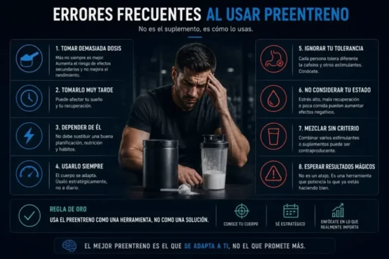 Errores comunes al usar un preentreno
