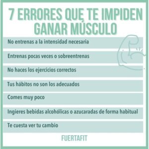 Errores que impiden ganar masa muscular